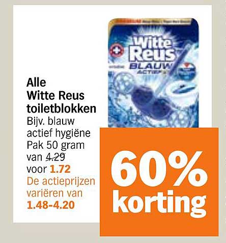 Alle Witte Reus toiletblokken