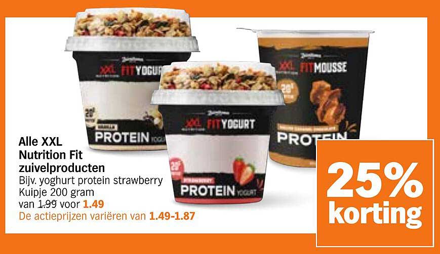 Alle XXL Nutrition Fit zuivelproducten