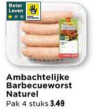 Ambachtelijke Barbecuesworst Naturel