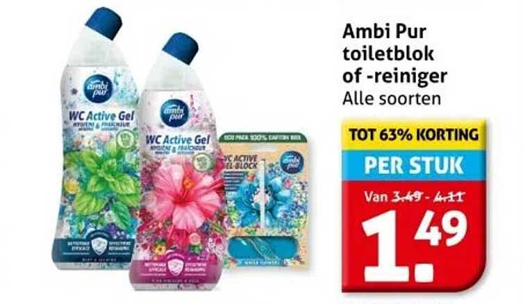 Ambi Pur toiletblok of -reiniger Alle soorten