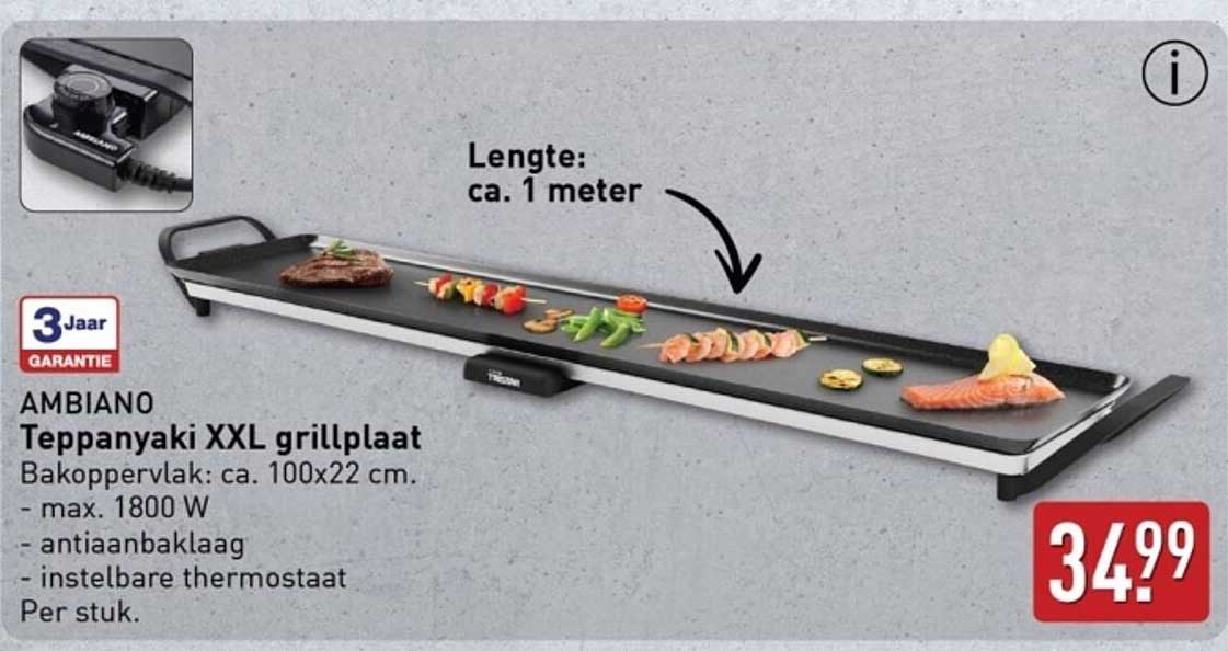 AMBIANO Teppanyaki XXL grillplaat