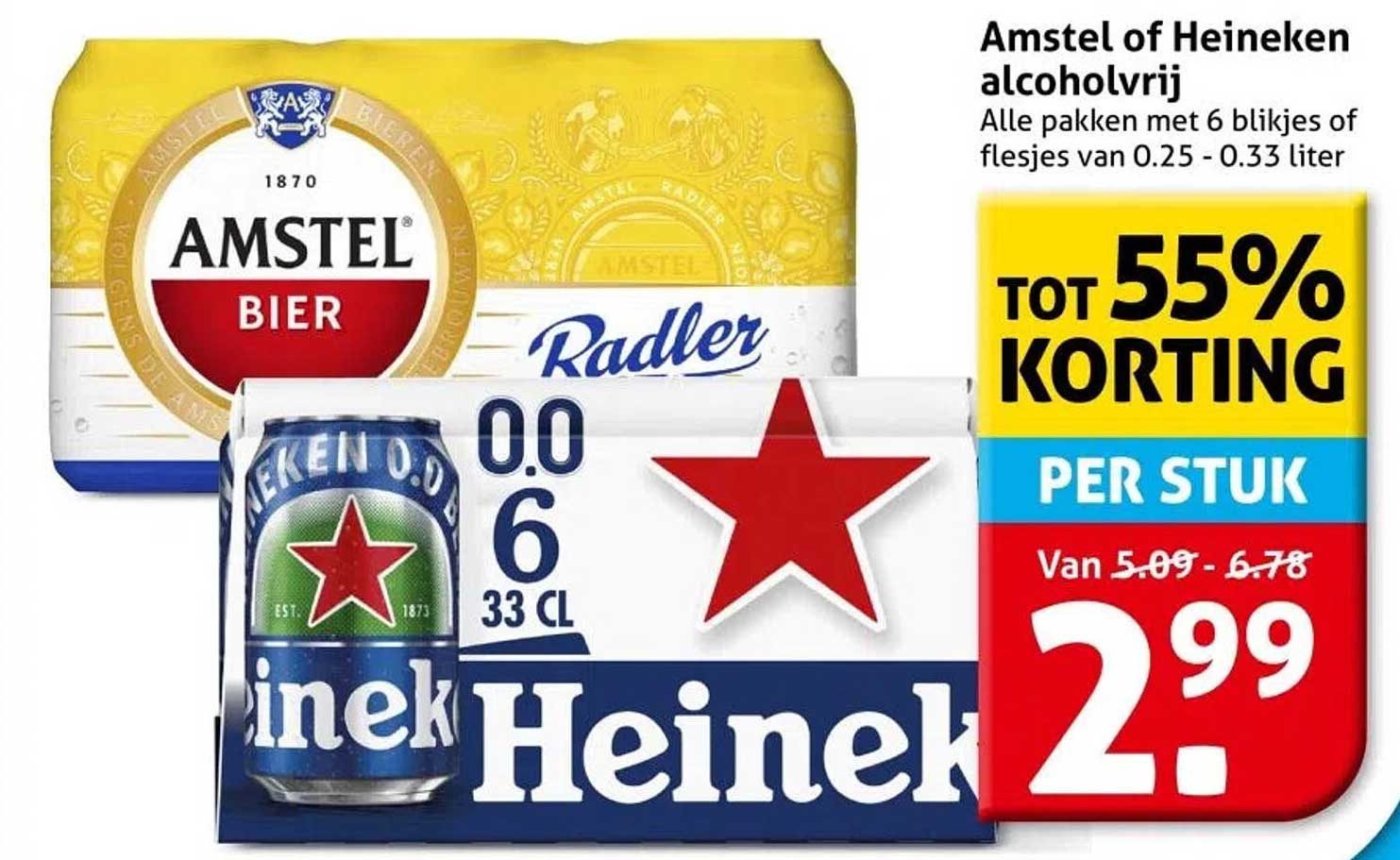 Amstel of Heineken alcoholvrij