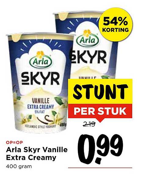 Arla Skyr Vanille Extra Creamy 400 gram