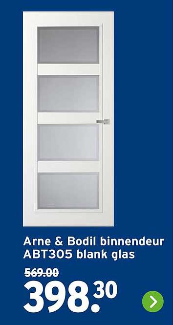 Arne & Bodil binnendeur ABT305 blank glas
