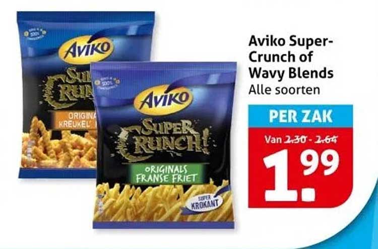 Aviko Super-Crunch of Wavy Blends Alle soorten