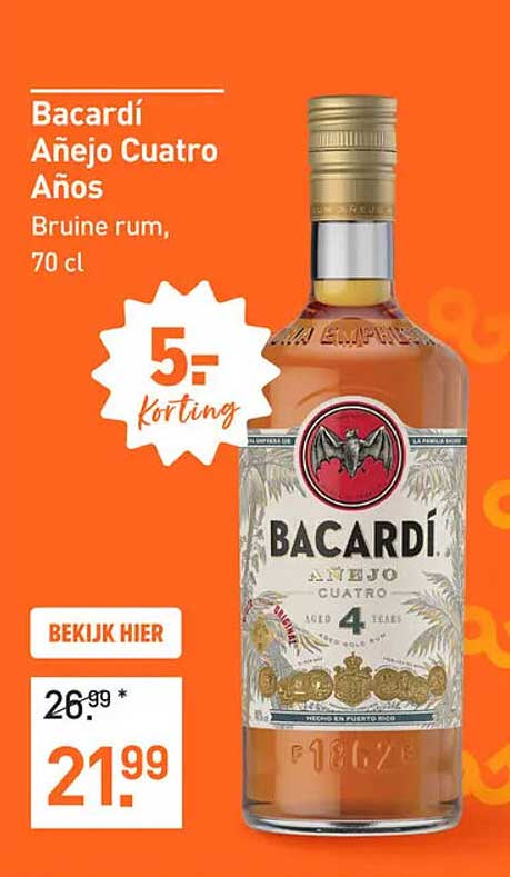 Bacardí Añejo Cuatro Años