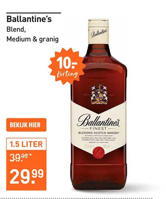 Ballantine's Finest Blended Scotch Whisky 1.5 liter