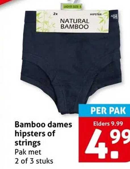 Bamboo dames hipsters of strings
