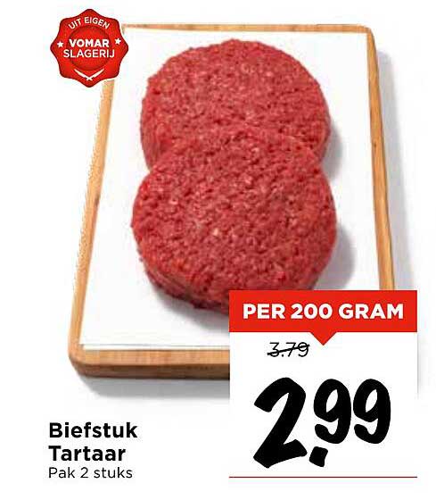 Biefstuk Tartaar Pak 2 stuks