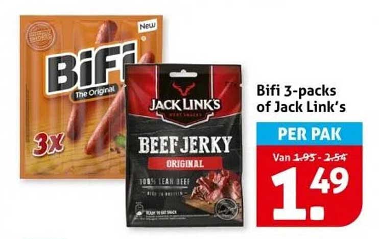 Bifi 3-packs of Jack Link's