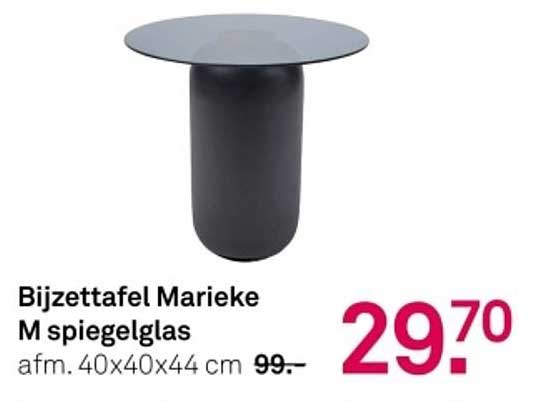 Bijzettafel Marieke M spiegelglas