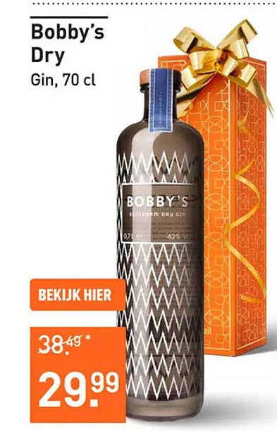 Bobby's Dry Gin, 70 cl