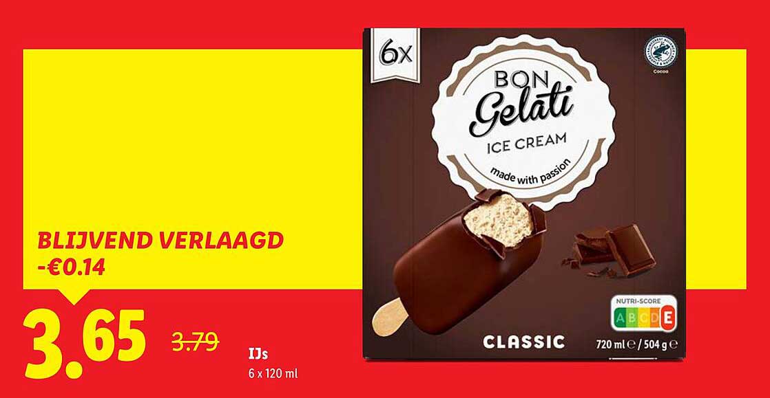 BON Gelati IJs 6 x 120 ml