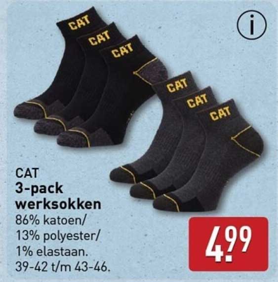 CAT 3-pack werksokken