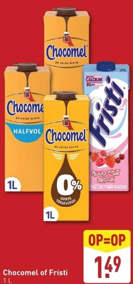 Chocomel of Fristi 1 l.