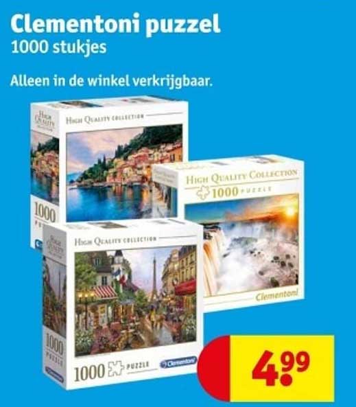 Clementoni puzzel 1000 stukjes