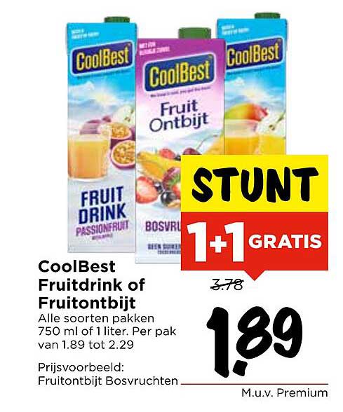 CoolBest Fruitsap of Fruitsontbijt