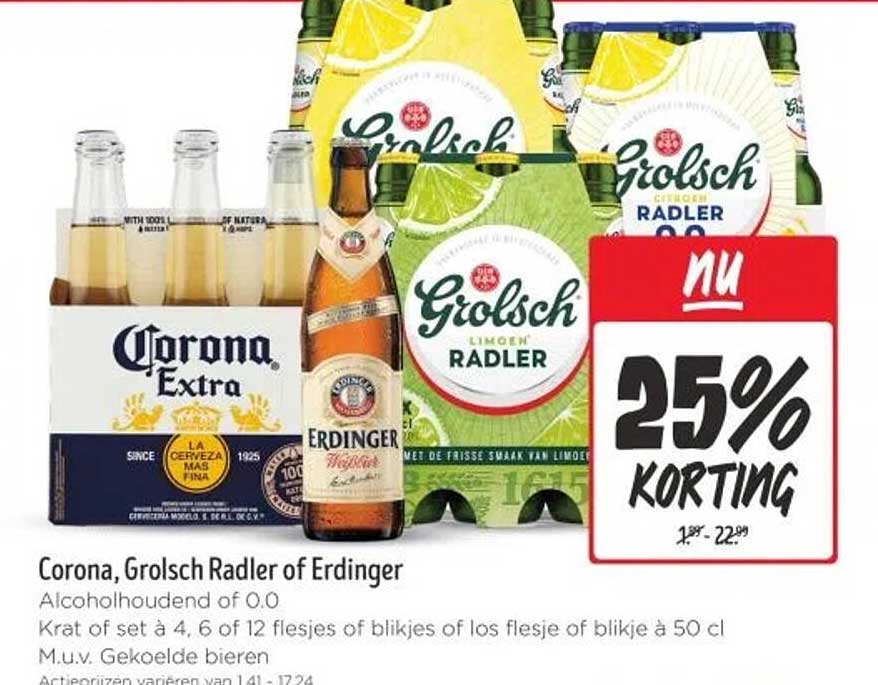 Corona, Grolsch Radler of Erdinger