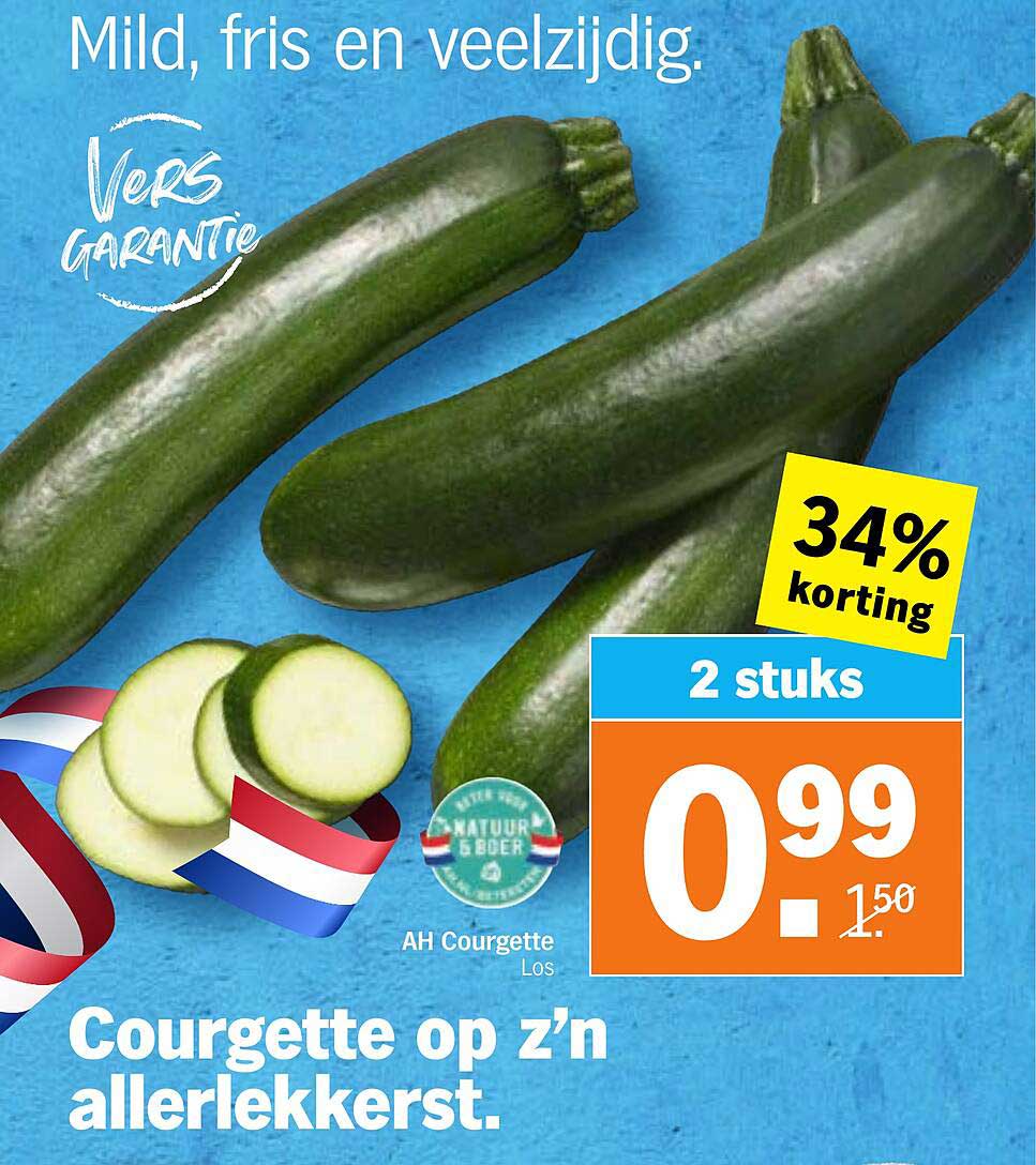 Courgette op z’n allerlekkerst.