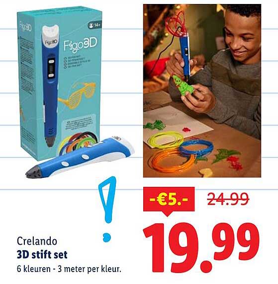 Crelando 3D stift set