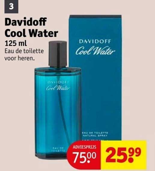 Davidoff Cool Water 125 ml Eau de toilette voor heren.