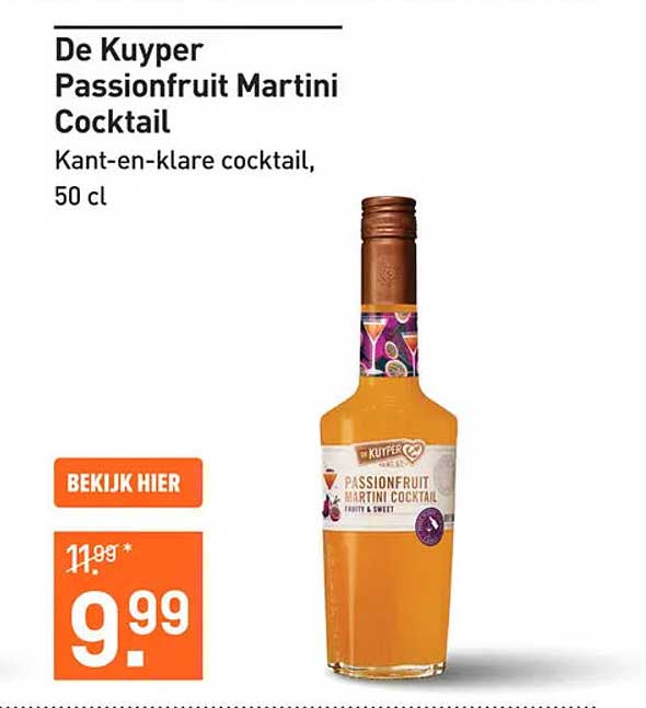 De Kuyper Passionfruit Martini Cocktail