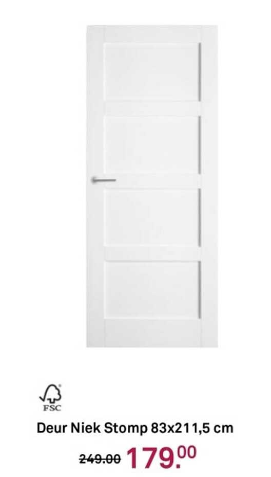 Deur Niek Stomp 83x211,5 cm