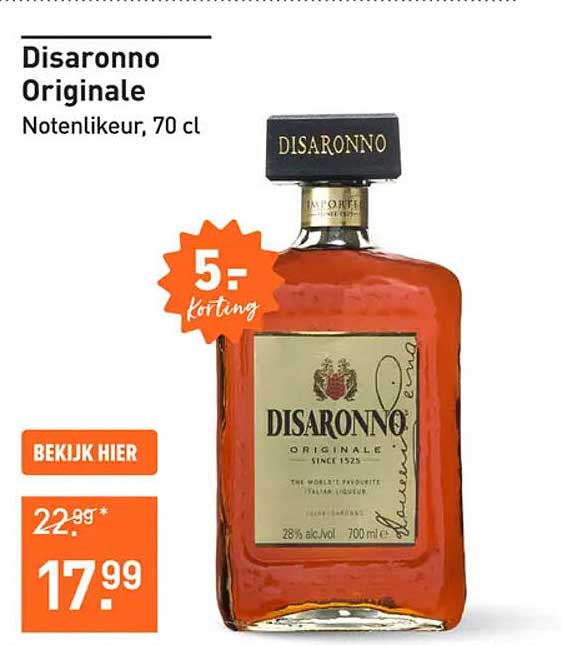 Disaronno Originale Notenlikeur, 70 cl