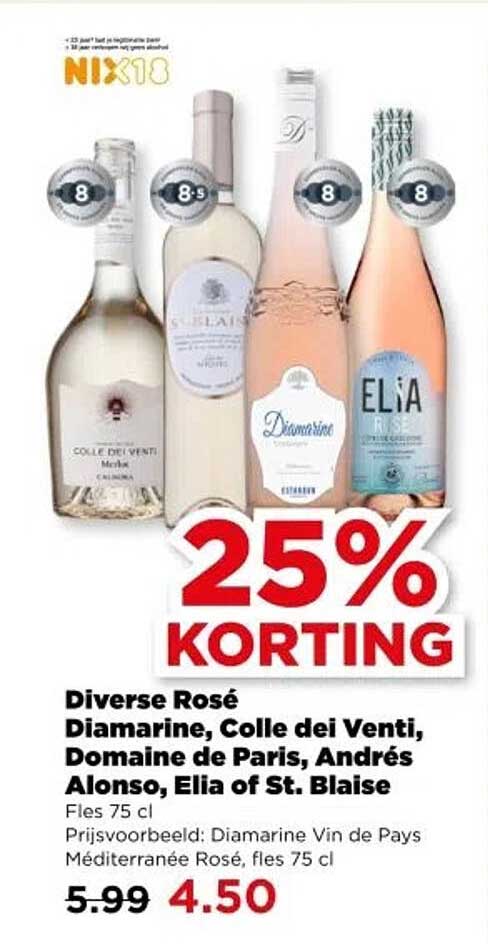 Diverse Rosé Diamarine, Colle dei Venti, Domaine de Paris, Andrés Alonso, Elia of St. Blaise