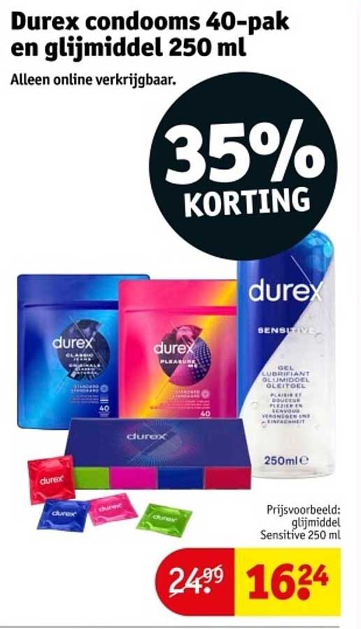 Durex condooms 40-pak en glijmiddel 250 ml