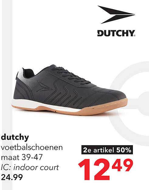 dutchy voetbalschoenen maat 39-47 IC: indoor court