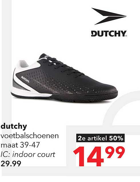 dutchy voetbalschoenen maat 39-47 IC: indoor court