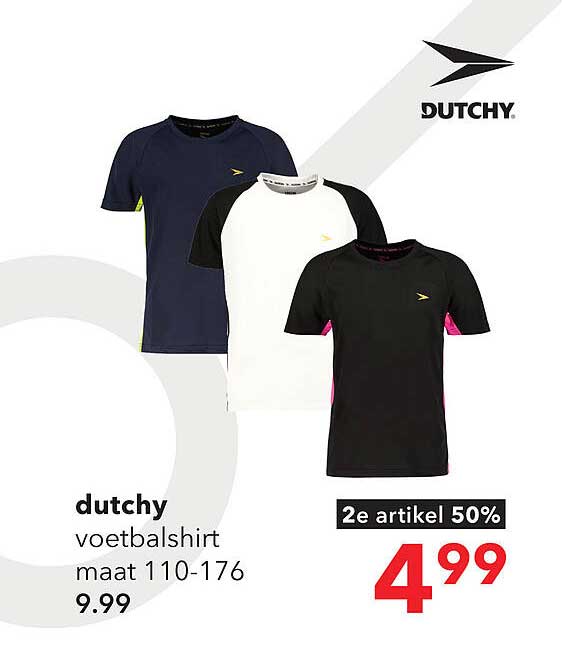 dutchy voetbalshirt maat 110-176