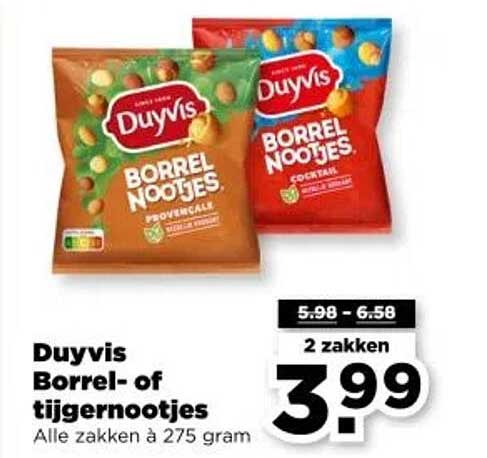 Duyvis Borrel- of tijgernootjes