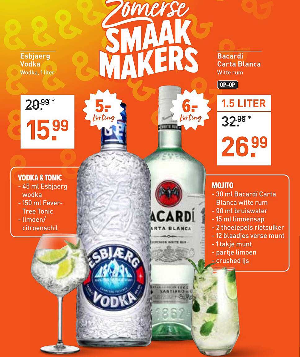 Esbjærg Vodka, 1 liter - van 20.99 voor 15.99