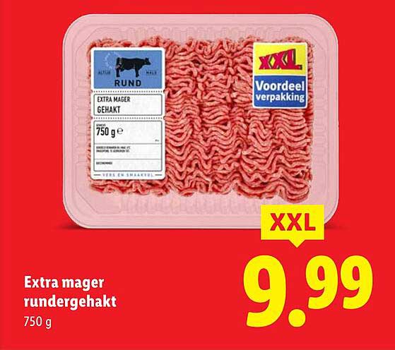 Extra mager rundergehakt