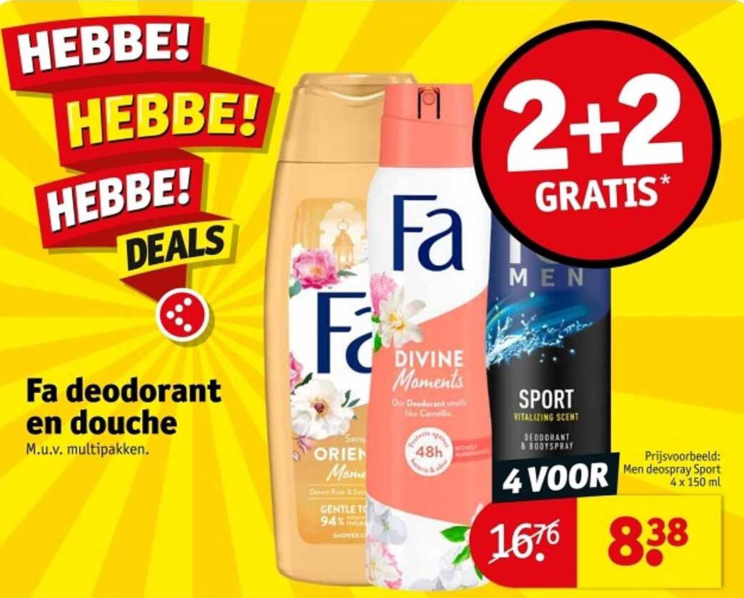 Fa deodorant en douche