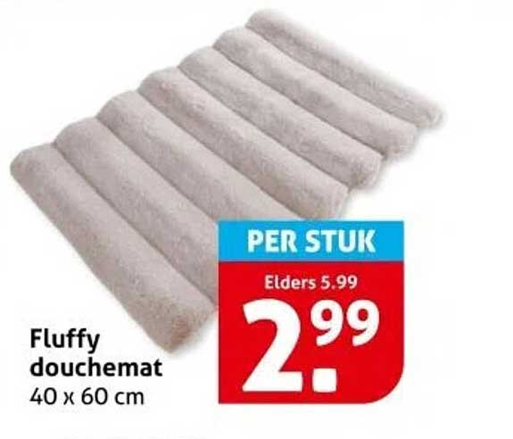 Fluffy douchemat
