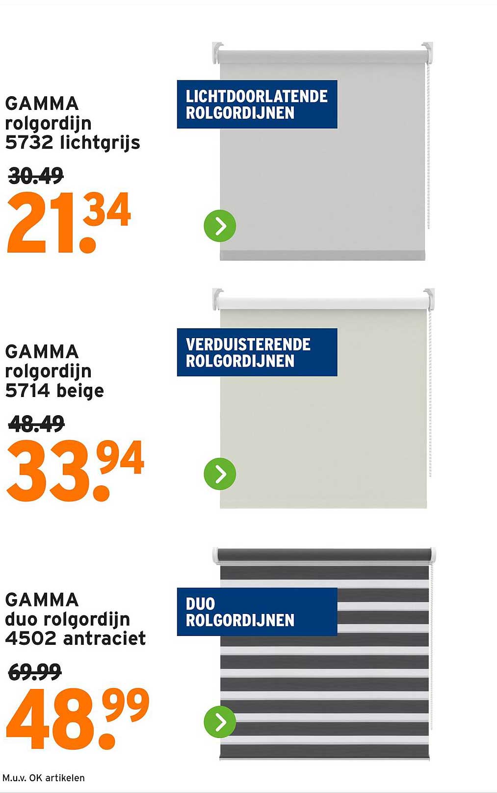 GAMMA rolgordijn 5732 lichtgrijs