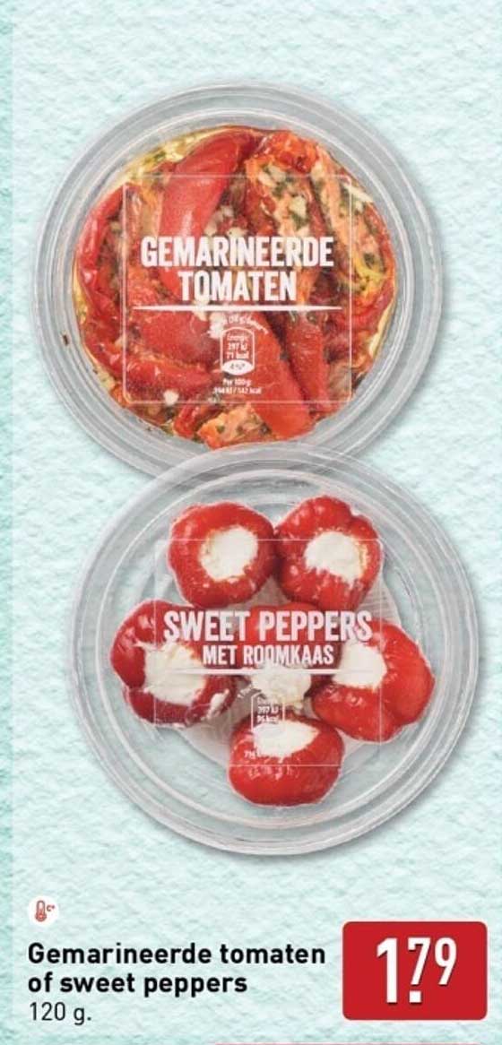 Gemarineerde tomaten of sweet peppers