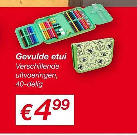Gevulde etui