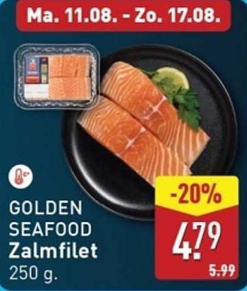 GOLDEN SEAFOOD Zalmfilet 250 g.