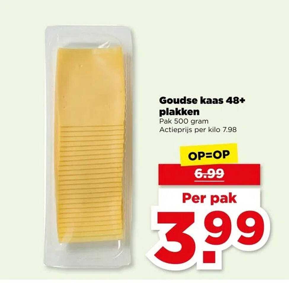 Goudse kaas 48+ plakken
