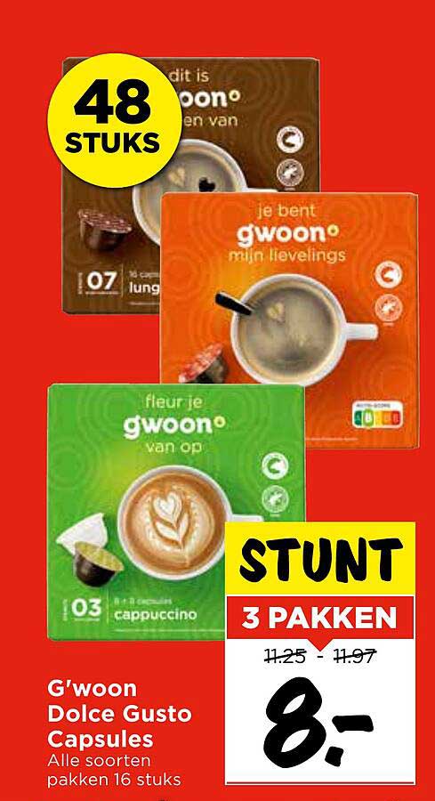 G'woon Dolce Gusto Capsules
