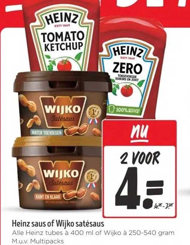 Heinz saus of Wijko satésaus