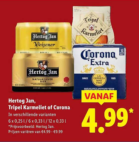 Hertog Jan, Tripel Karmeliet of Corona
