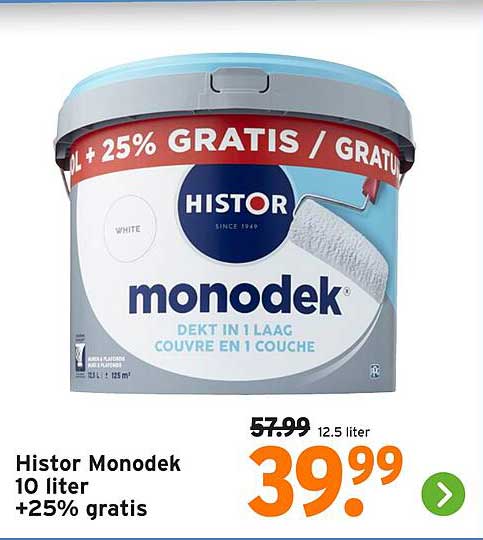 Histor Monodek 10 liter +25% gratis