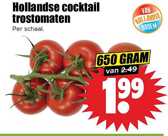 Hollandse cocktail trostomaten