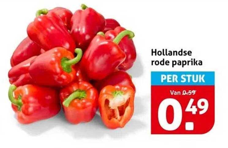 Hollandse rode paprika