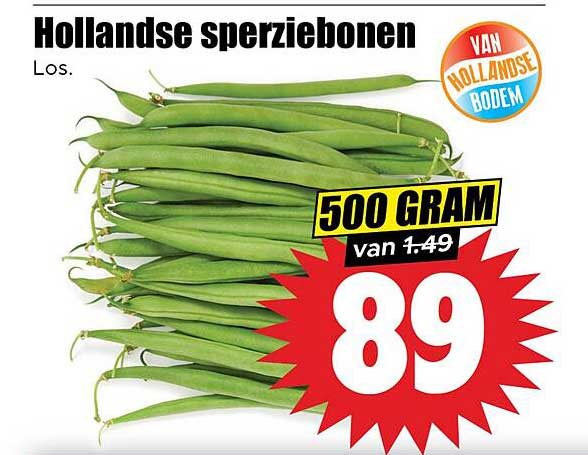 Hollandse sperziebonen 500 gram